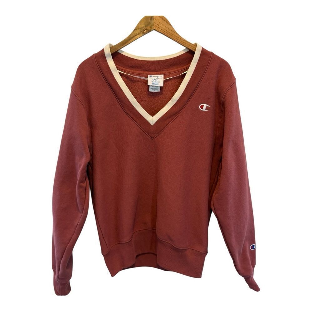Champion Mauve Reverse Weave V-Neck Sweatshirt